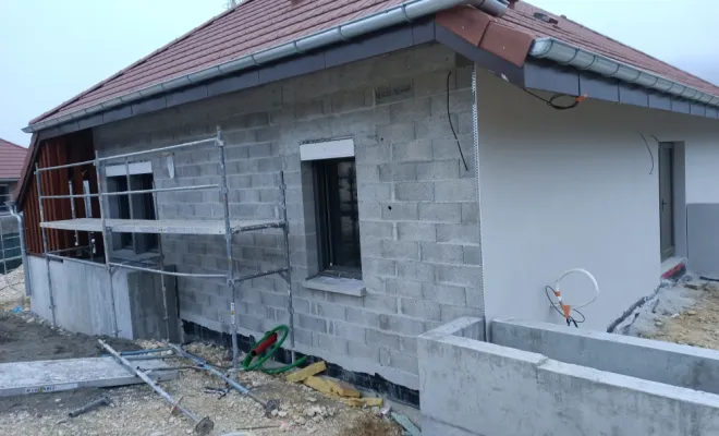 Avant travaux imitation pierre et bois 