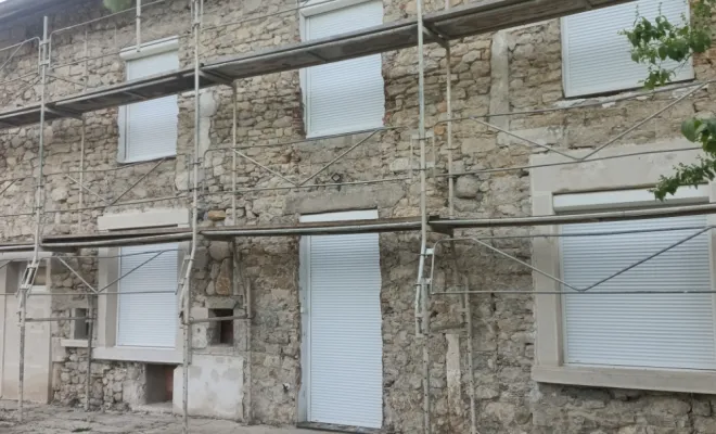 Avant travaux d'imitation pierre