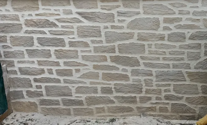 Mur imitation pierre 